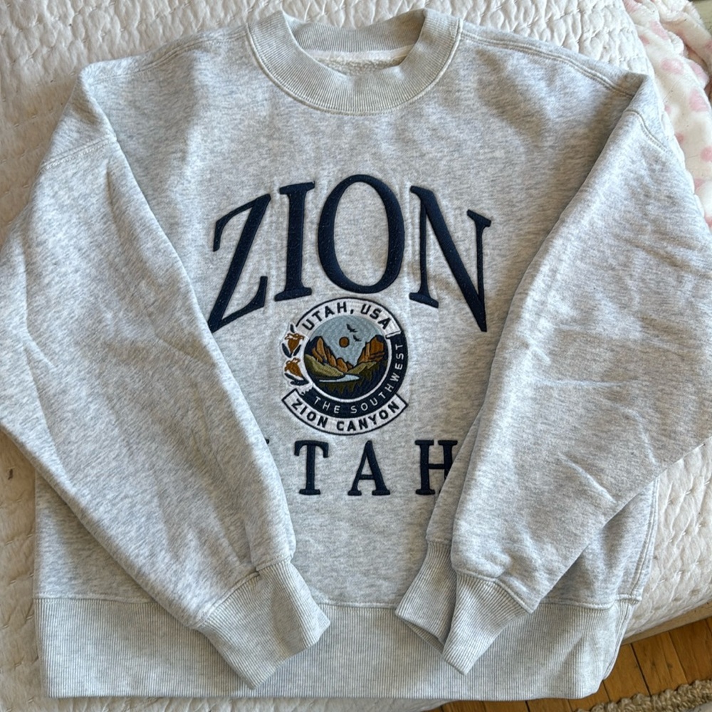 Abercrombie & Fitch Gray Zion Sweatshirt